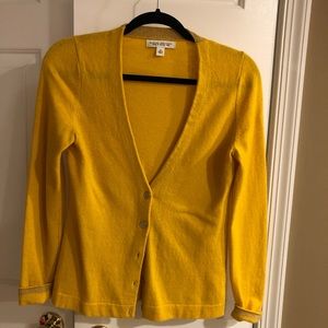 BR Merino Wool V-Neck Cardigan